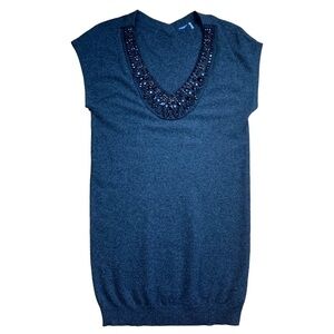 Magaschoni Cashmere Sleeveless Sweater Dress